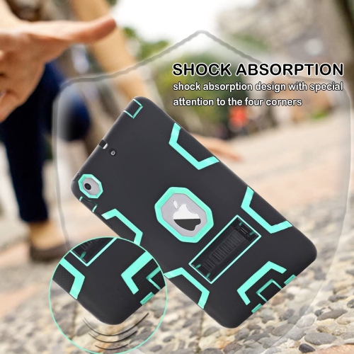 iPad Mini Case, iPad Mini 2 Case, iPad Mini 3 Case, 3in 1 Heavy Duty Protection Kickstand Combo Hybrid Impact