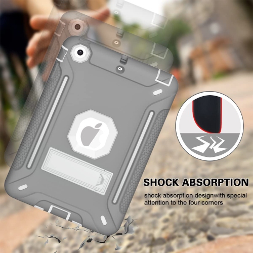 iPad Mini Case, iPad Mini 3 Case, iPad Mini 2 Case, Heavy Duty Hybrid Shockproof Protective Silicone and PC Hard