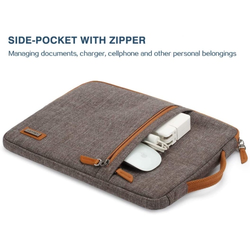 14 inch Laptop Sleeve Case Water-Resistant Handle Bag for Most 14” Computer/Surface Book/Lenovo Flex 4/Yoga