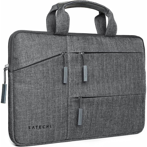 Water-Resistant Laptop Bag Carrying Case w/Pockets - Compatible with MacBook Pro 15", HP Spectre x360 15", Dell
