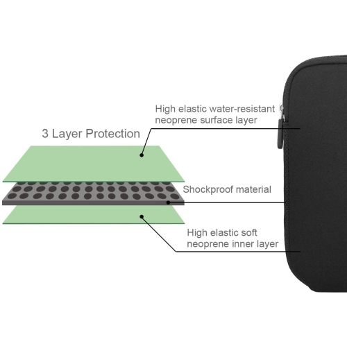15.6 Inch Laptop Sleeve Case Water-Resistant Neoprene Protective Bag/Notebook Computer Case/ Briefcase