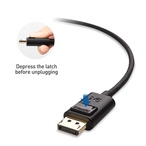 USB C to DisplayPort Cable Supporting 8K 60Hz Black 6