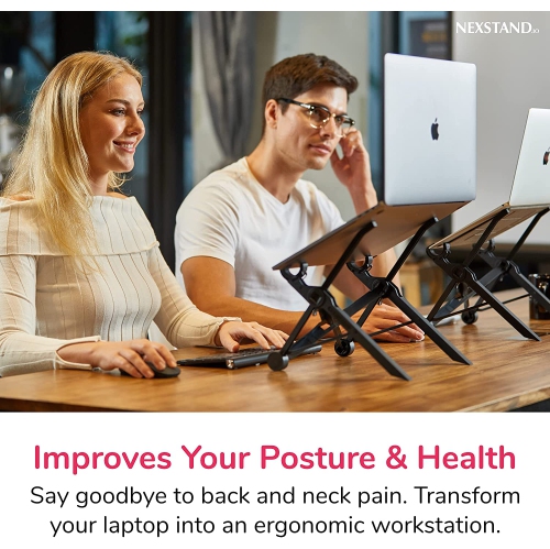 Laptop Stand - Portable Foldable & Height Adjustable Universal Fit for MacBook and PC