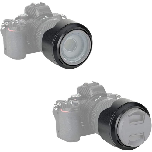 Reversible Lens Hood Shade for Nikon NIKKOR Z DX 50-250mm f/4.5-6.3 VR Lens on Nikon Z50 Replace Nikon HB-90A Lens Hood