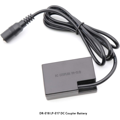 5V-8.4V USB Ca Power Adapter Supply ACK-E18 + 5V3A Charger Cable + DR-E18 Dummy Battery DC Grip for Canon EOS 750D