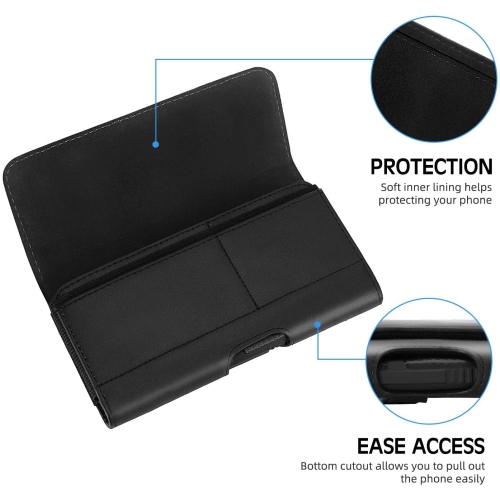 iPhone 8 Plus Hoter Case, Premium Leather Belt Clip Case and Loops Belt Pouch with ID Cards Holder