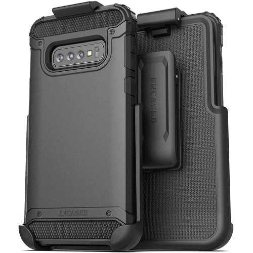 ALBERTATECH  Galaxy S10 Belt Clip Hoter Case (2019 Scorpio Armor) Ultra Protective Tough Grip Cover With Holder