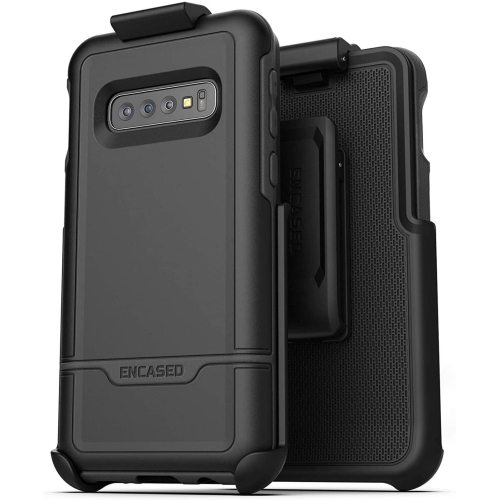 ALBERTATECH  Samsung S10 Plus Belt Clip Protective Hoter Case (2019 Rebel Armor) Heavy Duty Rugged Full Body Cover