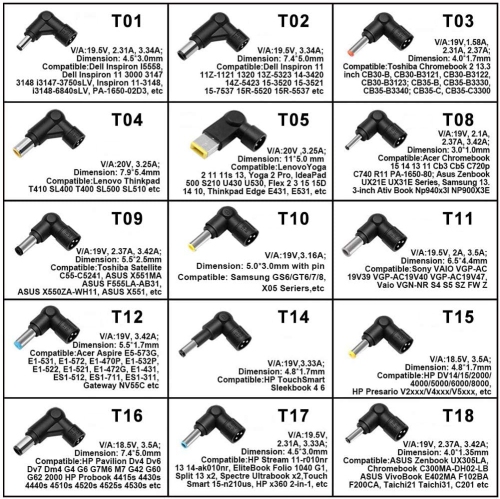 Universal 18V-20V 70W Laptop AC Power Adapter Charger for Notebook Acer Asus Toshiba Dell Lenovo IBM HP Compaq