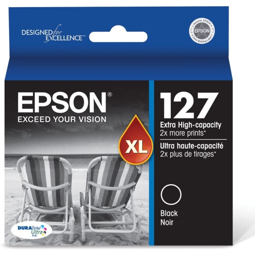 Epson – Cartouche d’encre à très haute capacité 127 DURABrite Ultra, noir