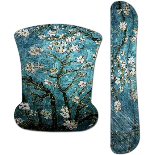 Keyboard Wrist Rest Pad Ergonomic Mouse Pad Set, ToLuLu Gel Mouse Pad Wrist Support for Computer Laptop, Mousepad