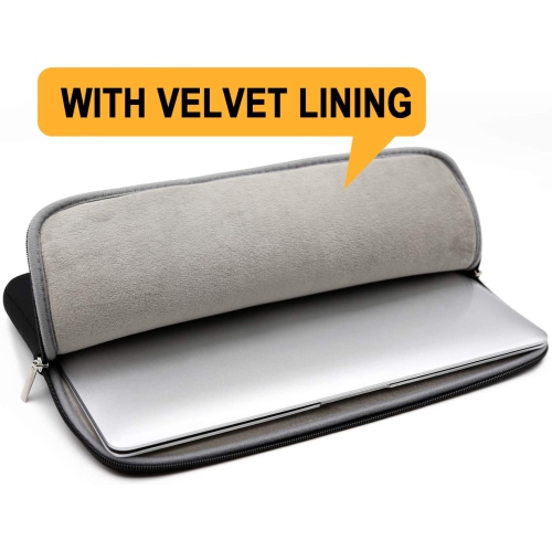11 Inch Laptop Sleeve Case Soft Fluffy Lining Bag with Accessories Pouch,Compatible with 11.6" MacBook Air