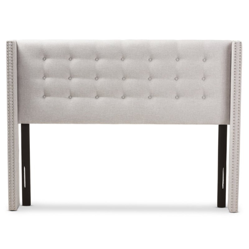 Bowery Hill King Panel Headboard in Grayish Beige