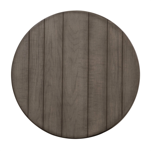 Modern Farmhouse Dark Gray Splay Leg Round End Table