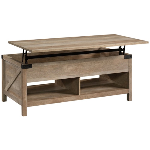 Sauder Bridge Acre Engineered Wood Lift-Top Coffee Table in Lintel Oak