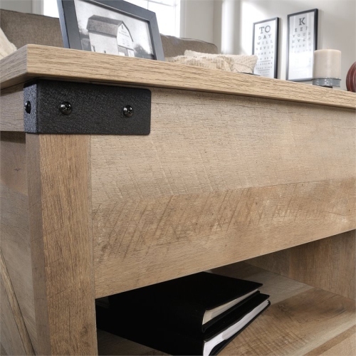 Sauder Bridge Acre Engineered Wood Lift-Top Coffee Table in Lintel Oak