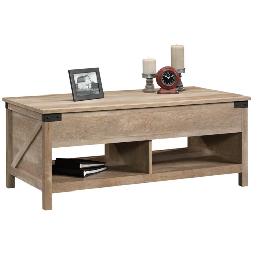 Sauder Bridge Acre Engineered Wood Lift-Top Coffee Table in Lintel Oak