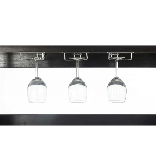 Convenience Concepts Newport Serving Bar in Espresso Wood Finish