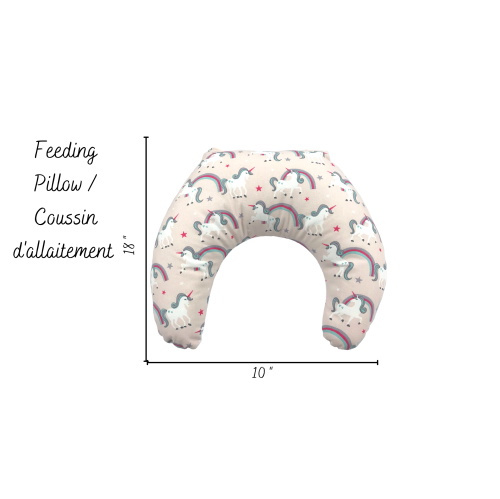 Pink Unicorn Baby Bedding WITH MATCHING FEEDING PILLOW