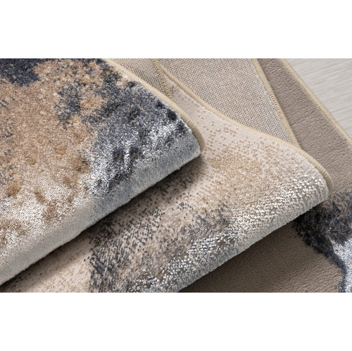 La Dole Rugs Transitional Abstract Minimalistic Contemporary Area Rug - Premium Durable Carpet for Living Room, Bedroom, and Office - Multi, 5x8