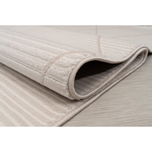 Ladole Rugs Geometric Pattern Home Decor Indoor Area Rug - Amazing Premium Carpet for Living Room, Bedroom, Dining Room, Kitchen, and Office - Cream,