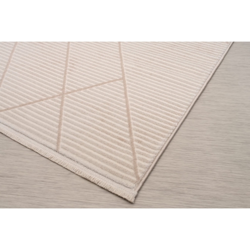 Ladole Rugs Geometric Pattern Home Decor Indoor Area Rug - Amazing Premium Carpet for Living Room, Bedroom, Dining Room, Kitchen, and Office - Cream,
