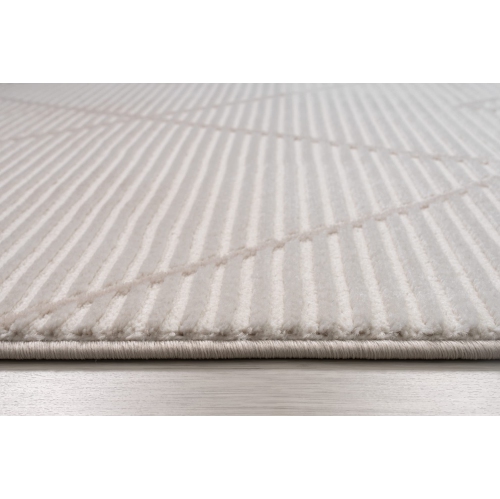 Ladole Rugs Geometric Pattern Home Decor Indoor Area Rug - Amazing Premium Carpet for Living Room, Bedroom, Dining Room, Kitchen, and Office - Cream,