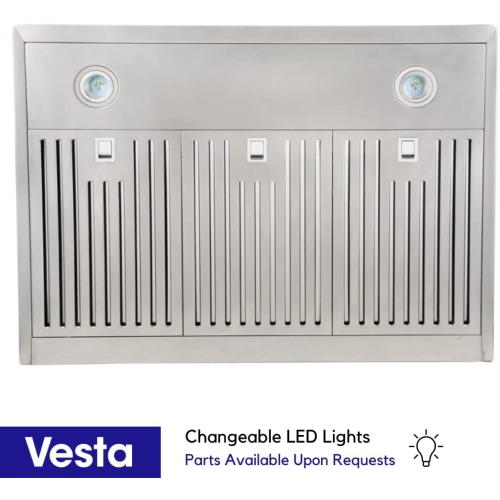VESTA Copenhagen 800CFM Powerful 30'' Stainless Steel Wall Mounted Range Hood With Gesture Control And Remote Control