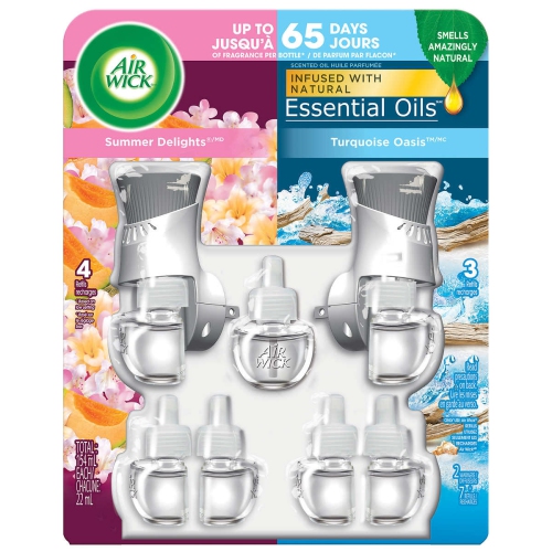 Air Wick 7 Scented Oil Refills & Warmer, (Summer Delights Fragrance &  Turquoise Oasis Fragrance) Air Freshener | Best Buy Canada