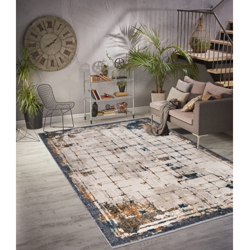 La Dole – Tapis moderne et minimaliste, abstrait, durable et haut de gamme pour le salon, la chambre et le bureau – Multi, 5x8