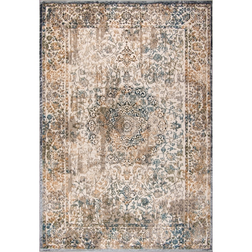 La Dole Rugs Persian Oriental Design Traditional Floral Area Rug - Premium Durable Carpet for Living Room, Bedroom, and Office - Multi, 4x6