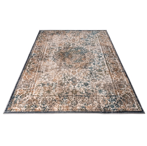 La Dole Rugs Persian Oriental Design Traditional Floral Area Rug - Premium Durable Carpet for Living Room, Bedroom, and Office - Multi, 4x6