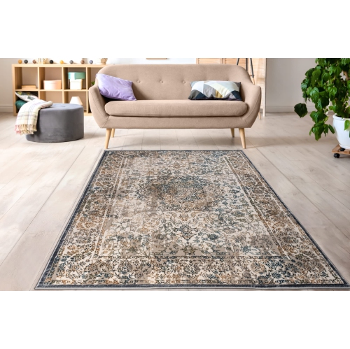 La Dole Rugs Persian Oriental Design Traditional Floral Area Rug - Premium Durable Carpet for Living Room, Bedroom, and Office - Multi, 5x8