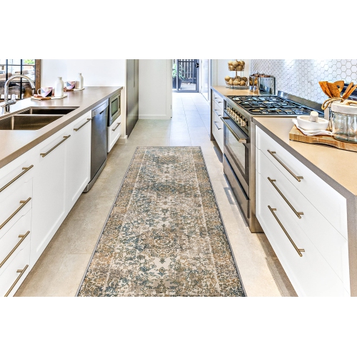 LADOLE RUGS  La Dole Rugs Persian Oriental Design Traditional Floral Runner Rug - Premium Durable Carpet for Living Room, Entrance, And Hallway