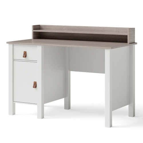 Gymax Computer Desk Home Office Writing Workstation w/ Drawer & Hutch