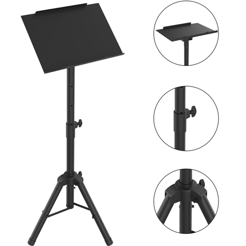30"- 43.7" Height Adjustable Universal Laptop Projector Tripod Stand for Presentations Home Theater Foldable DJ Rack and Stand