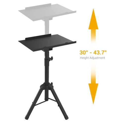 30"- 43.7" Height Adjustable Universal Laptop Projector Tripod Stand for Presentations Home Theater Foldable DJ Rack and Stand
