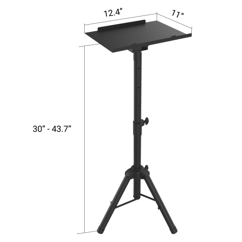 30"- 43.7" Height Adjustable Universal Laptop Projector Tripod Stand for Presentations Home Theater Foldable DJ Rack and Stand