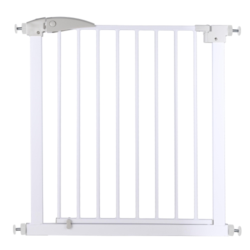 Walk Through Safety Auto Close Gate for Hallway Doorway and Bottom of Stairs, 71*76*2.5 CM For Pet Use Only