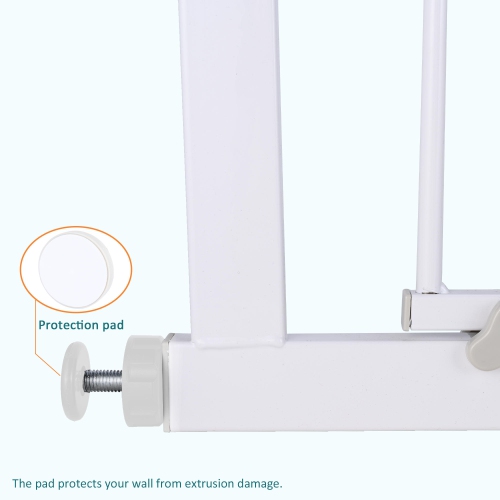 Walk Through Safety Auto Close Gate for Hallway Doorway and Bottom of Stairs, 71*76*2.5 CM For Pet Use Only