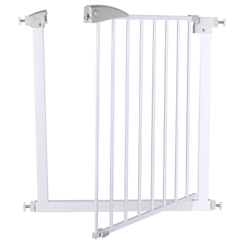 Walk Through Safety Auto Close Gate for Hallway Doorway and Bottom of Stairs, 71*76*2.5 CM For Pet Use Only