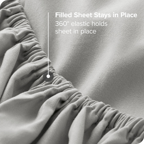 Bare Home Sheet Set - Premium 1800 Ultra-Soft Microfiber - Double Brushed - Hypoallergenic - Wrinkle Resistant