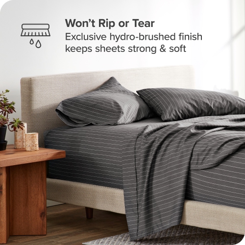 Bare Home Sheet Set - Premium 1800 Ultra-Soft Microfiber - Double Brushed - Hypoallergenic - Wrinkle Resistant