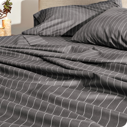 Bare Home Sheet Set - Premium 1800 Ultra-Soft Microfiber - Double Brushed - Hypoallergenic - Wrinkle Resistant