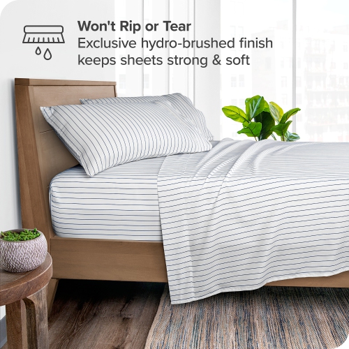 Bare Home Sheet Set - Premium 1800 Ultra-Soft Microfiber - Double Brushed - Hypoallergenic - Wrinkle Resistant