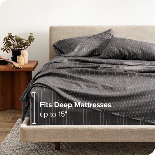 Bare Home Sheet Set - Premium 1800 Ultra-Soft Microfiber - Double Brushed - Hypoallergenic - Wrinkle Resistant