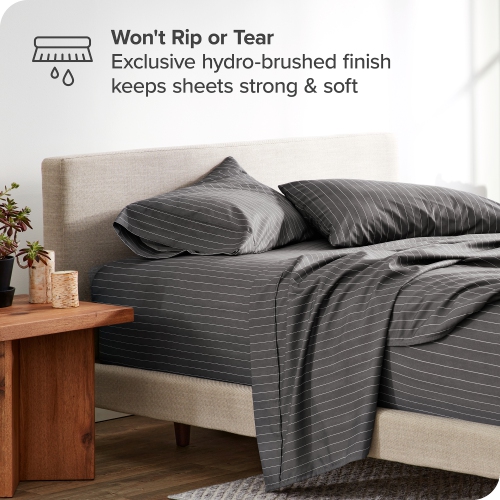 Bare Home Sheet Set - Premium 1800 Ultra-Soft Microfiber - Double Brushed - Hypoallergenic - Wrinkle Resistant