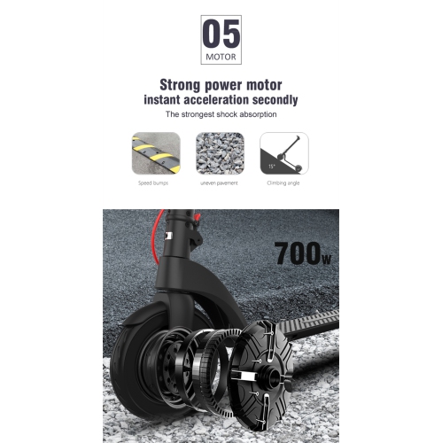 Long Range HX X8 Electric Scooter -36V 10AH Battery, 32 KM/H Top Speed Battery Removable & Replaceable - Dual Battery Version