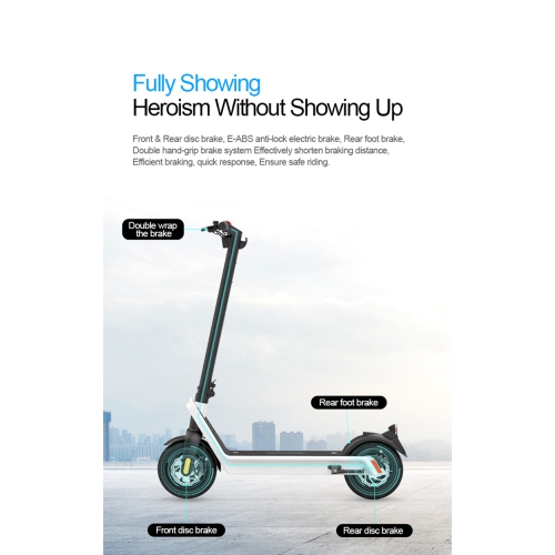 Flagship Extreme Long Range Adult Electric Scooter HX X9 Pro Max - 80km Max Range, 48V 15.6AH Battery, 550W Motor, 40 KM/H Top Speed