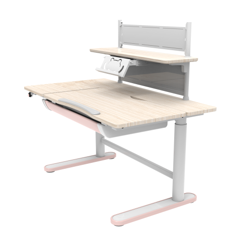 Wenhome Junior Standing Desk, Anti-pinch Design, Divided Tilt Adjustment, Anti-collision, Desktop 44.1”x23.6"/112x60cm Included, Pink - Free Shipping